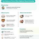 Areza Silver Calcium Alginate Antibacterial Wound Dressing Pads  Sterile, Non-Stick, Highly Absorbent; for Wound Drainage & Infection Risk (4.254.25, 20-Pack per Box), 1 Box