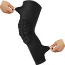 SZKANI Knee Pads Compression Leg Sleeve Knee Sleeve for All Sports Wrestling Protector Gear, 1 Pair of Knee Paded (Black_2 Pack, Medium)