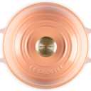 Le Creuset Enameled Cast Iron Signature Round Bread Oven, 9.5 inch, Peche