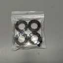 (4-Pack) Shaft Collar 1" Bore, 1045 Steel Set Screw Split Clamp-On Collars, 1-3/4" OD, 1/2" Thickness, with M4 Set Screws