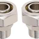 air line kit Maxline M8002 Straight Fitting for 1/2-Inch Tubing with 1/2-Inch Male NPT Thread(Pack of 2)