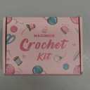 MAGIMUSE Crochet Kit for Beginners, Beginner Crochet Kit with Step-by-Step Video Tutorials, DIY Crochet Animal Kits Amigurumi Craft Knitting Supplies, 5 Pack Cats (40%+ Yarn)