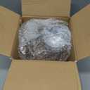  Heavy Duty Plastic Cups, 9 oz, Gold Rimmed, Clear, 100 Count, BPA Free, Disposable, for Party & Wedding
