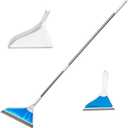 Helio Air Broom 2 Piece Kit All Surface Sweeper and Squeegee for Wet and Dry Cleaning Dust, Dirt, Liquids, Pet Hair, Tile, Hardwood Floors, Carpet, Furniture, Windows, Shower Doors As Seen on TV