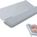 Computer Keyboard Wrist Rest Stand for Desktop, Keyboard Holder for Easy Typing with Wrist Pad for Office Desk, Home, School (Gray)