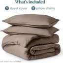 Bare Home Bedding Duvet Cover King Size - Premium 1800 Super Soft Collection - Lightweight, Cooling - Soft Breathable Bedding Duvet Cover (King, Taupe)