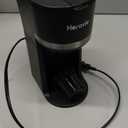 Mini Single Serve Coffee Maker for K Cup and Ground Coffee, Fast Brew One Cup Coffee Machine with Descaling Reminder and Water Window, 6 to 12 oz. Brew Sizes, Black (9.45 Inches)