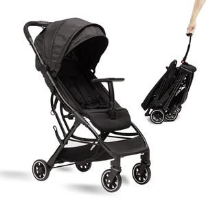 COOL KIDS Portable Stroller with Automatic FoldLightweight Umbrella Stroller with Pop Out Sun CanopyCompact Strollers for Travel(Black)
