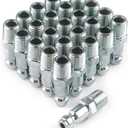 Primefit TP1414MS-B25-P Automotive Style Air Quick Connect Plugs/Nipples 1/4" Body x 1/4" Male NPT