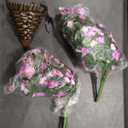 1 Pcs Cone Shaped Hanging Baskets for Flowers & Plants,22 in Artificial Wicker Woven Hanging Planters with Chains,Conical Decorative Hanging Flower Pots for Garden Plants Flowers