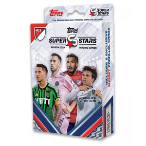 Topps Super Stars Season 2024 MLS Trading cards 4 Packs per box, 8 cards per pack, 32 Total