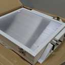 Short Dog Gate 15.7Inch High, Free Standing Dog Gates for Doorways, Pet Gate Indoor for Small Medium Dogs, Foldable Freestanding Puppy Gate for Stairs Kitchen 3 & 4 Panel (White)