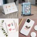 150PCS Pink Coquette Stickers, Waterproof Aesthetic Vinyl Stickers for Girls, Water Bottles, Laptop, Phone Case, Guitar