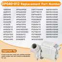 DP040-012 Drain Pump 4681EA1007A 5859EA1004F 5859EA1004P 5859EA1004G WH23X10020 (OEM) Replacement for LG Washer Drain Pump, Fits for WT1101CW WT5001CW WT7200CW WT5270CW WT1201CV WT4970CW WT4870CW