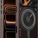 Aulumu A17 iPhone 17 Pro Max Magnetic Thermal Case | CoolHyper | with Camera Control | IMD Technology | Compatible with Magsafe | Touch Translucent Gray