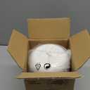 EKO Fandy 0.58 Gal/2.2L Mini Trash Can with Lid, Swing-Top Desktop Trash Can for Bathroom, Countertop, Vanity, Desk or Office, Small Garbage Bin (White)