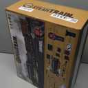 Train Set with Remote Control,Electric Train Track Around Christmas Tree W/Cargo Vehicle,Light & Sounds,Alloy Steam Locomotive Engine Train Toy Gift for Boys Girls 4 5 6 7 8 9 10