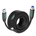Kumiho USB 3.0 Printer Cable A Male to B Male 50Ft/15M Compatible with Scanner, Printers, Desktop External Hard Drivers and More
