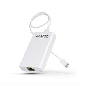 Gigabit PoE to USB C Converter for Smart Phone/Tablet, USB-C to Ethernet Adapter with 60W Charging, Power & Data 2-in-1 RJ45 Port to Type-C Adapter, 10/100/1000Mbps High Speed Plug & Play,IEEE802.3bt