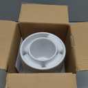 LE TAUCI Utensil Holder, 7.3"+5.4" Ceramic Kitchen Utensil Holder for Countertop, Large Cooking Utensil Crocks for Kitchen Counter Decor, Morden Utensil Organizer for Spatula, Set of 2, White