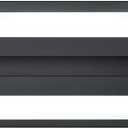 PRESDE 24inch Black Bathroom Light Fixtures Over Mirror Modern Bathroom Vanity Light LED Bath Wall Lighting Bar (Black-Non Dimmable)