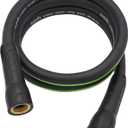 Hybrid Lead In Garden Hose 5/8 IN. x 6 FT, Heavy Duty, Lightweight, Flexible with Rotatable Grip Handle and Solid Brass Fittings