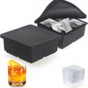 Silicone 4 Square Ice Cube Tray
