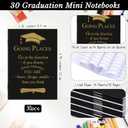 Kosiz 60 Pcs 2026 Graduation Gifts Bulk Motivational Kraft Notebooks Ballpoint Pens Inspirational Mini Journal Bamboo Plastic Retractable Pen for Class of 2026 College Grad Gifts (Black)