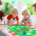 Logic Road Builder Games Toys: STEM Toys for 4 Year Old Kids, Montessori Board Game Brain Teaser Puzzles Preschool Learning Activities Educational Toy for Toddler Ages 3 5 6 7 8-12 Gifts(Green 32PCS)