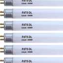 (6 Pack) F8T5/DL 6500K 12 Linear Fluorescent Light Bulb, 8W Day Light T5 Tube, F8T5/D Bright White Lamp G5 Base Replacement for Under Cabinet Light, RV, Closet