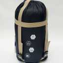 Warm Weather Sleeping Bag - Portable Waterproof Compact Lightweight, Packable for Kids, Teens, Adults Camping Backpacking Hiking, Spring Summer Fall (Black)