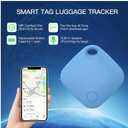 Air Tracker Tag 4 Pack Bluetooth Luggage Tracker tag Locator Works with Apple Find My,Smart Tracker for Suitcase, Bag, Backpack, Wallet,Replaceable Battery Smart tag Item Finder