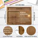 Inspirational Quotes Office Desk Decor Gift, Wooden Desk Note Pen Holder, Sticky Pen-holder for Office Home, Thank You Sunshine Gifts for Colleague Family Friends-A07