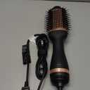 Hair Dryer Brush Blow Dryer Brush in One, 4-in-1 Ionic Hair Dryer Brush and Styler Volumizer with 3.2" Oval Barrel, 33000RPM High-Speed Motor, Hot Air Straightener Brush, All Hair Types, MS-D07A (Rose Gold)