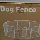 Dog Playpen 32 Inch 8 Panels, Heavy Duty Metal Pet Playpen Indoor Outdoor for Camping, Yard, RV, Garden Fence, Privacy Patio