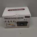 Cordless Electric Lunch Box for Adults  Battery-Powered Heated Lunch Box with 1.2L Stainless Steel Container, Timer Function, and Leak-Proof Food Warmer for Work, Travel & Office (Green)