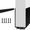 Door Draft Stoppers for Door, 39 Length Weather Stripping Door Seal, Strong Adhesive Door Sweep for Exterior and Interior Doors, Black