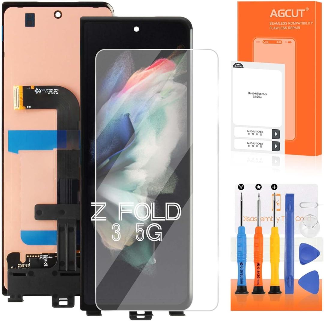 Samsung Galaxy Z Fold3 Screen Replacement for Samsung Z Fold 3 LCD Display SM-F926B F926U F926W LCD Digitizer Screen Touch Assembly Repair Part Outer Small Front(Not Fingerprint)