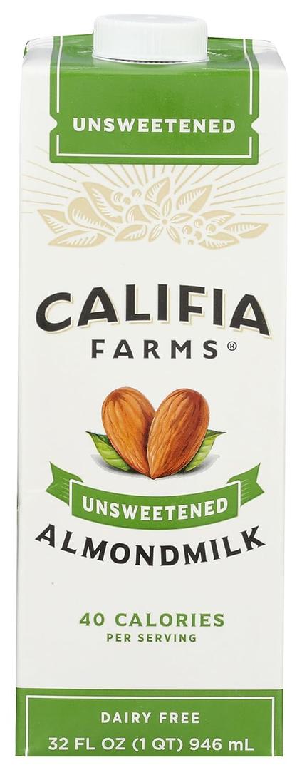 Califia Almond milk Unsweetened 32 FO (32 Fl Oz (Pack of 1), BB Date: 02/27/2026