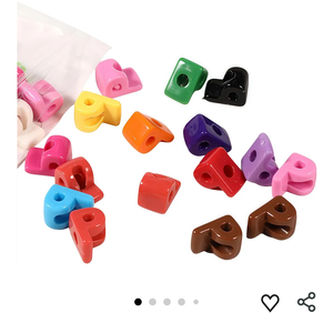 Letter Beads 3D Acrylic 21mm x 15mm P Loose for Jewelry Making Bracelet Necklaces Keychain Phone Bag Chain Key Chains(Mixed Color P)