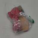 Coutgo Womens Slide Sandals Mesh Chunky Heels Mules Square Open Toe Slip On Summer Dress Shoes (6, Red)