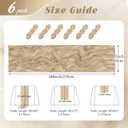 6 Pack Beige Cheesecloth Table Runner 17x108 Inch Semi Sheer Boho Gauze Cheese Cloth Fabric Table Runners, for Wedding Party Baby Shower Birthday Home Decor Garden Farmhouse