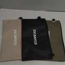 Tool Pouch Zipper Bags, Small Tool Bags with Metal Zipper & Carabiner, Durable Utility Organizer Pouches, 3-Pack (Black/Beige/Olive)