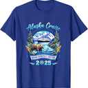 Matching Family Friends And Group Alaskan Alaska Cruise 2025 T-Shirt (Small, Royal Blue)