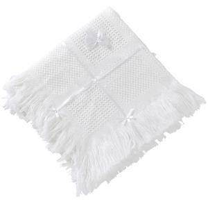 Booulfi Baby Blanket & Swaddle - Infant Receiving Blanket with Tassels for Newborns, Girls & Boys Gift (one size, 501043-white)