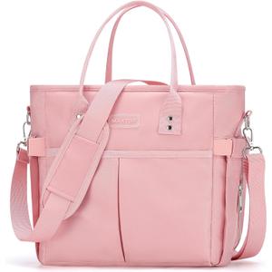 MAXTOP Lunch Bag Women for Work Insulated Thermal Lunch Box with Wide-Open Pocket Reusable Leakproof Cooler Bags with Removable Shoulder Strap for Teacher Nurse Office Picnic Travel Pink