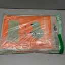 Exquisite Ruffle Table Skirt Orange 4 Pack 14 Ft Long Table Skirts for Rectangle Tables 6ft Plus or Round Tables Skirts with Adhesive Strip for Gender Reveal Decor & Happy Birthday Parties