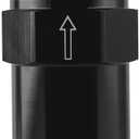 5/16 Inch Billet Inline Fuel Filter 30 Micron Aluminum Alloy High Performance Fuel Filter Upgrade Black