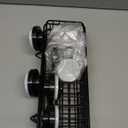 LEVERLOC Shower Caddy Suction Cup, 3 Pack Heavy Duty Bathroom Organizer for Inside Shower with Hooks & Soap Holder, Removable Bathroom Organizer, Rustproof Black Holder Storage