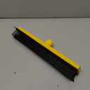 Rubber Broom for Pet Hair Removal, Carpet rake with Squeegee for Cleaning Pet Hair, 52 inch Long Handle Rubber Broom,Dual-Sided for Small Fluff Carpet, Hardwood Floor, Tile,Orange